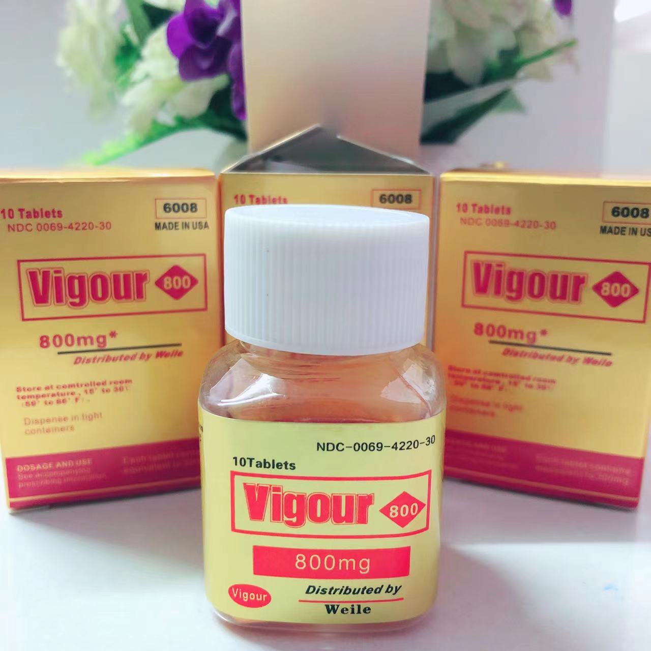 vigour800美国黄金伟哥3盒30粒装男性保健药 提高男人欲望延长性爱时间 天然伟哥强力勃起增硬增加长度解决前列腺