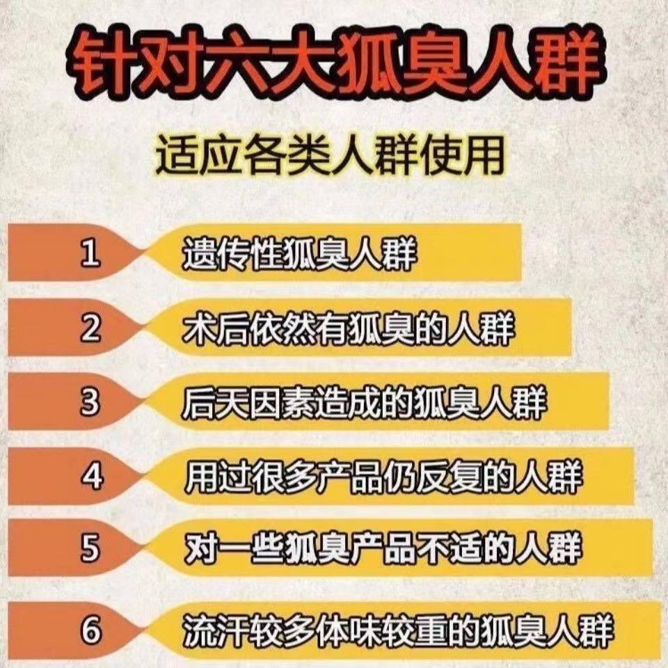 正品广药白云山去狐臭净油耳性狐臭止汗露 永久去狐臭不用动手术 男女遗传腋臭专用腋下除臭喷雾