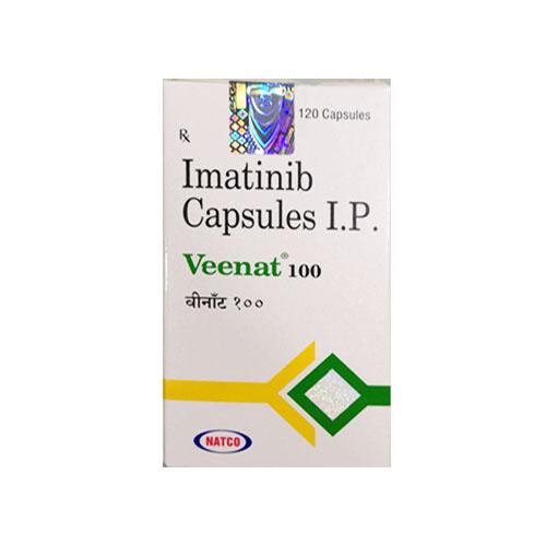伊马替尼（格列卫）120粒装 Imatinib Veenat 100 甲磺酸伊马替尼 印度Natco格列宁慢性粒细胞白血病药