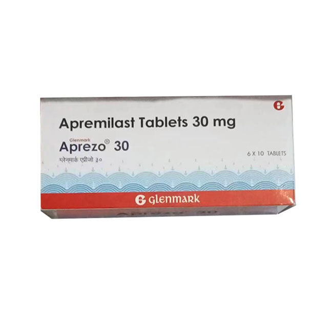 Aprezo 阿普斯特 Apremilast 30mg*60粒装 治疗银屑病关节炎斑块状牛皮癣 口腔溃疡血管发炎Behcet病