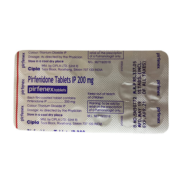 吡非尼酮 Pirfenex 艾思瑞 Pirfenidone 30粒装 治疗肺纤维化疾病 IPF会在肺部深处形成疤痕组织
