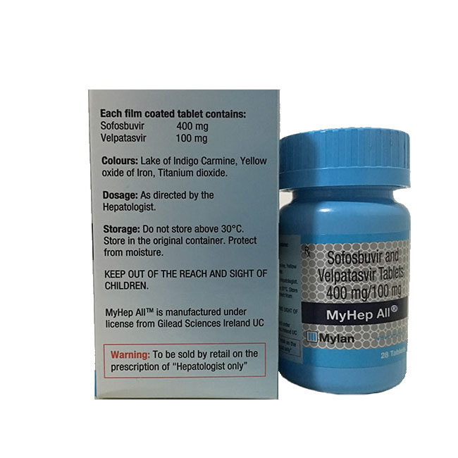 吉三代 Myhep All 丙通沙 28粒装 治疗慢性丙型肝炎 Sofosbuvir velpatasvir 抗病毒药物