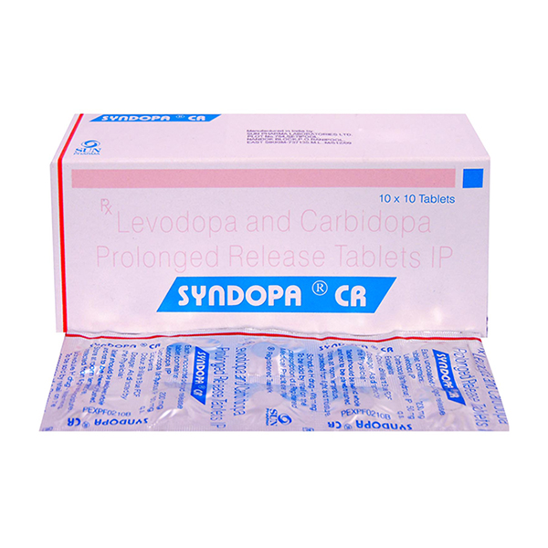 息宁 Syndopa 卡左双多巴控释片 100粒装 治疗帕金森氏病 肌肉僵硬震颤痉挛肌肉控制