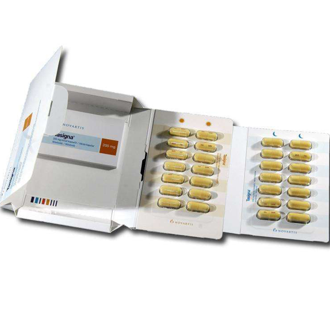 尼洛替尼 Tasigna 达希纳 Nilotinib 28粒装 治疗慢性髓细胞性白血病 急性淋巴细胞性白血病症