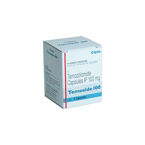 替莫唑胺 Temoside 蒂清 Temozolomide 100mg*5粒装 治疗脑瘤脑癌 其他治疗失败后给予替莫唑胺