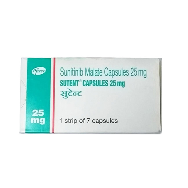 舒尼替尼 Sutent 索坦 Sunitinib 7粒装 治疗胃肠食道间质瘤胰腺癌 晚期肾细胞癌 肾脏进行性肿瘤