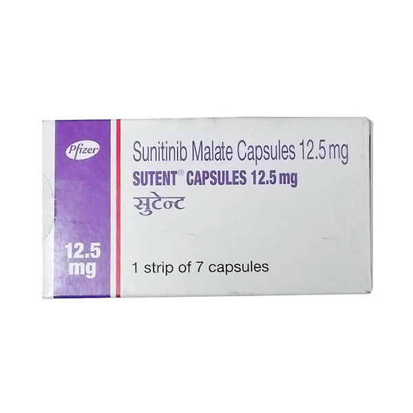 舒尼替尼 Sutent 索坦 Sunitinib 7粒装 治疗胃肠食道间质瘤胰腺癌 晚期肾细胞癌 肾脏进行性肿瘤